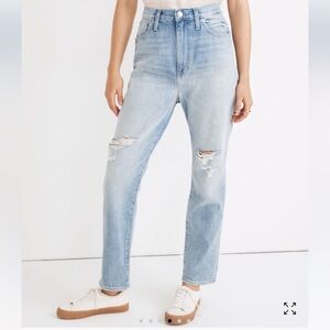 MADEWELL The Momjean in Gilford Wash: Ripped Edition Size 28